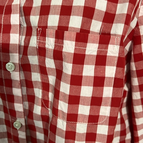 Kim Rogers woman’s blouse button up long sleeve plaid pattern - Picture 2 of 4